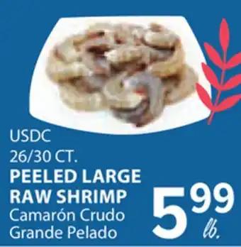 Cermak Fresh Market USDC 26/30 CT. PEELED LARGE RAW SHRIMP offer