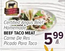 Cermak Fresh Market Certified Angus Beef Homemade BEEF TACO MEAT offer