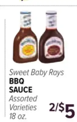 Cermak Fresh Market Sweet Baby Rays BBQ SAUCE offer