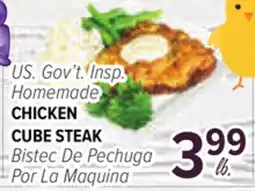 Cermak Fresh Market U.S. Gov't. Insp. Homemade CHICKEN CUBE STEAK offer