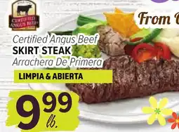 Cermak Fresh Market Certified Angus Beef SKIRT STEAK offer