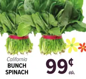 Cermak Fresh Market CALIFORNIA BUNCH SPINACH offer