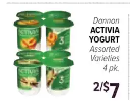 Cermak Fresh Market Dannon ACTIVIA YOGURT offer