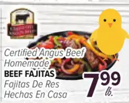 Cermak Fresh Market Certified Angus Beef Homemade BEEF FAJITAS offer