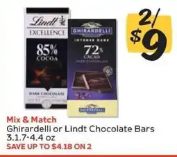 Winn Dixie Ghirardelli or Lindt Chocolate Bars offer