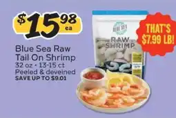 Winn Dixie Blue Sea Raw Tail On Shrimp offer