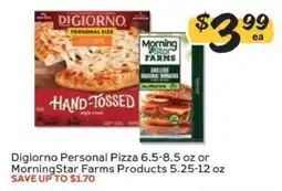Winn Dixie Digiorno Personal Pizza or MorningStar Farms Products offer