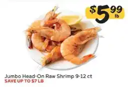 Winn Dixie Jumbo Head-On Raw Shrimp offer