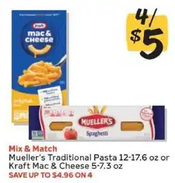 Winn Dixie Mueller's Traditional Pasta or Kraft Mac & Cheese offer