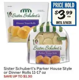 Winn Dixie Sister Schubert's Parker House Style or Dinner Rolls offer