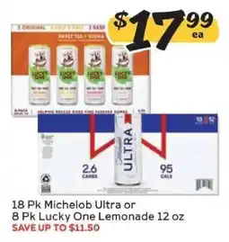 Winn Dixie Michelob Ultra or Lucky One Lemonade offer