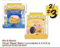 Winn Dixie Oscar Mayer Basic Lunchables offer