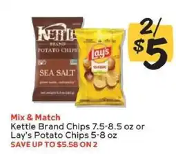 Winn Dixie Kettle Brand Chips or Lay's Potato Chips offer