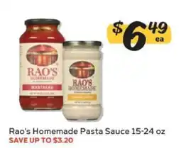 Winn Dixie Rao's Homemade Pasta Sauce offer