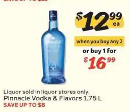 Winn Dixie Pinnacle Vodka & Flavors offer