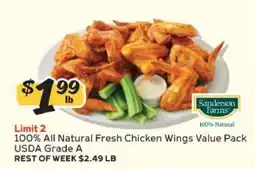 Winn Dixie Sanderson Farms Chicken Wings offer