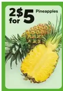 Save a Lot Pineapples offer