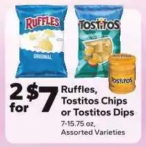 Save a Lot Ruffles, Tostitos Chips or Tostitos Dips offer