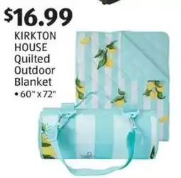 Aldi KIRKTON HOUSE Quilted Outdoor Blanket offer
