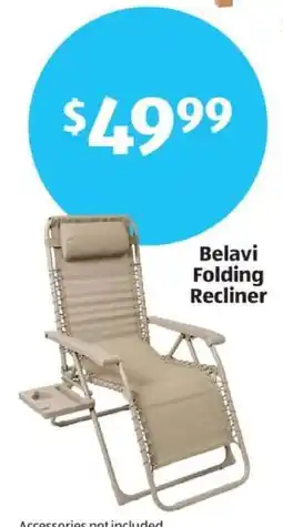 Aldi Belavi Folding Recliner offer