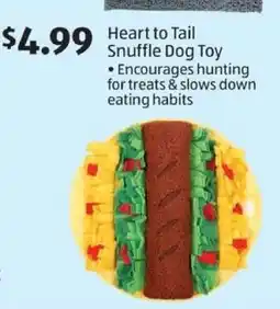 Aldi Heart to Tail Snuffle Dog Toy offer