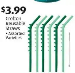 Aldi Crofton Reusable Straws offer