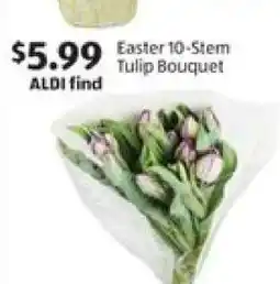 Aldi Easter 10-Stem Tulip Bouquet offer
