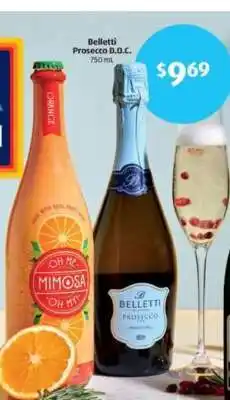 Aldi Belletti Prosecco D.O.C offer
