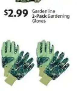 Aldi Gardenline 2-Pack Gardening Gloves offer