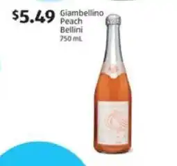 Aldi Giambellino Peach Bellini offer