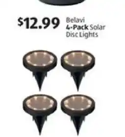 Aldi Belavi 4-Pack Solar Disc Lights offer