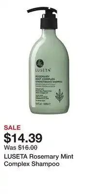 Nordstrom LUSETA Rosemary Mint Complex Shampoo offer