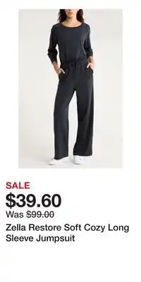 Nordstrom Zella Restore Soft Cozy Long Sleeve Jumpsuit offer