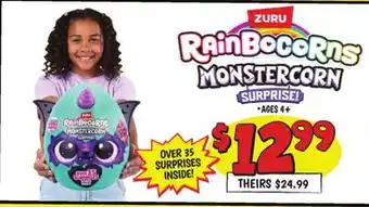 Ollie's ZURU RAINBOCORNS MONSTERCORN SURPRISE! offer