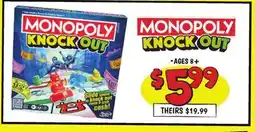 Ollie's MONOPOLY KNOCK OUT offer