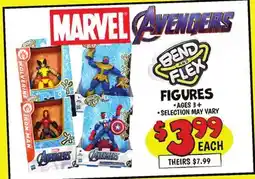 Ollie's MARVEL AVENGERS WOLVERINE BEND AND FLEX FIGURES offer