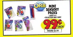 Ollie's ORB MINI SENSORY PACKS offer
