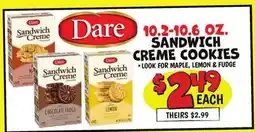 Ollie's DARE SANDWICH CREME COOKIES offer