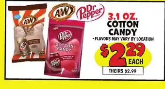 Ollie's A&W & DR. PEPPER COTTON CANDY offer
