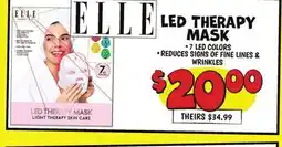 Ollie's ELLE LED THERAPY MASK offer