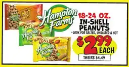 Ollie's HAMPTON FARMS IN-SHELL PEANUTS offer