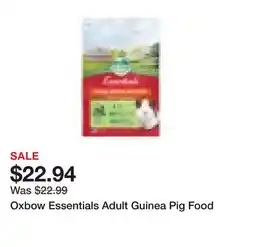 Petsmart Oxbow Essentials Adult Guinea Pig Food offer