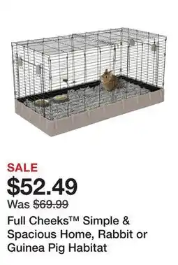 Petsmart Full Cheeks Simple & Spacious Home, Rabbit or Guinea Pig Habitat offer
