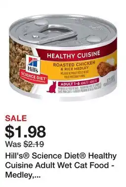 Petsmart Hill's Science Diet Healthy Cuisine Adult Wet Cat Food - Medley, 2.8 oz offer