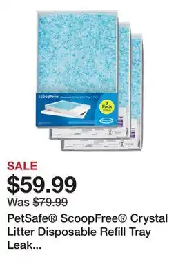 Petsmart PetSafe ScoopFree Crystal Litter Disposable Refill Tray Leak Proof Fresh Scent offer