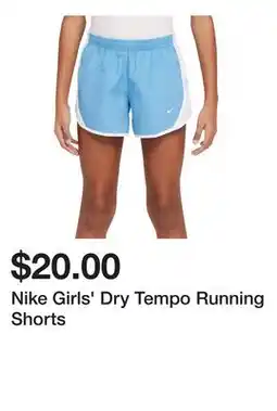 Dick's Sporting Goods Nike Girls' Dry Tempo Running Shorts offer