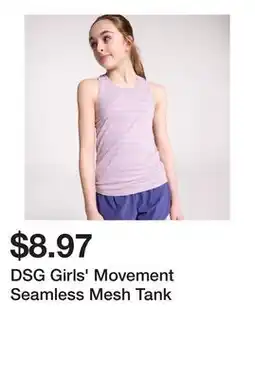 Dick's Sporting Goods DSG Girls' Movement Seamless Mesh Tank offer