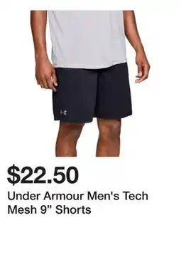 Dick's Sporting Goods Under Armour Men's Tech Mesh 9 Shorts offer