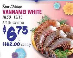 Restaurant Depot Raw Shrimp VANNAMEI WHITE offer