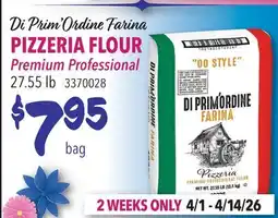 Restaurant Depot Di Prim'Ordine Farina PIZZERIA FLOUR Premium Professional offer